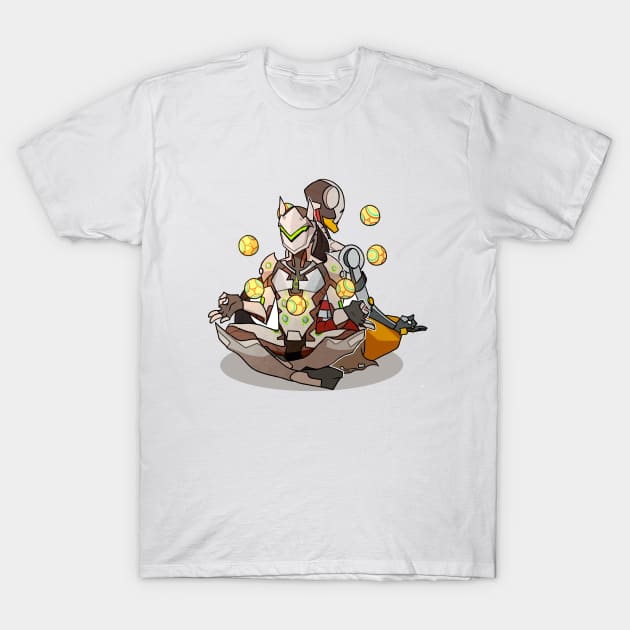 Genji Zenyatta Overwatch T-Shirt by gaypompeii